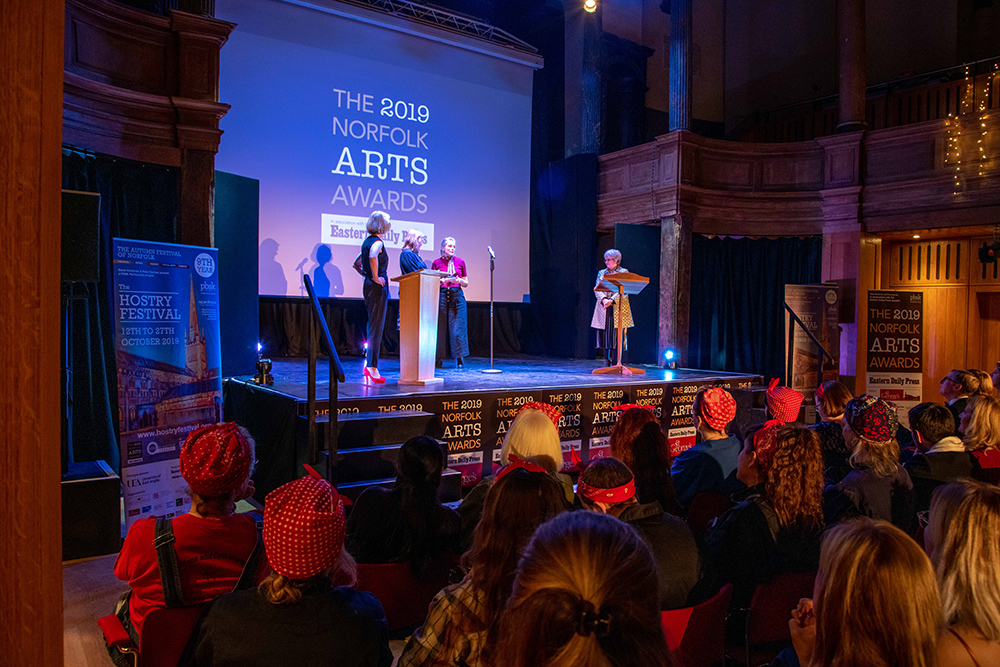 The 2019 Norfolk Arts Awards at St George's Theatre, Great Yarmouth. Photo credit ©Simon Finlay Photography.
